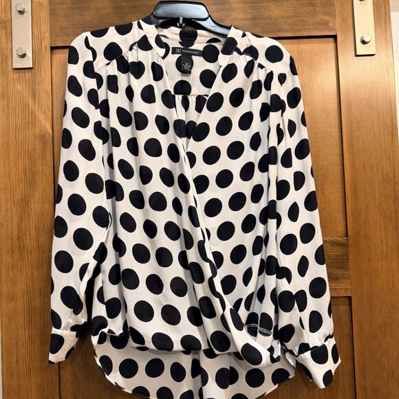 INC INTERNATIONAL CONCEPTS WRAP BLOUSE - Picture 1 of 3